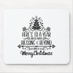 Christmas 1224 Christmas Tree Holy Night Santa Cla Mouse Pad