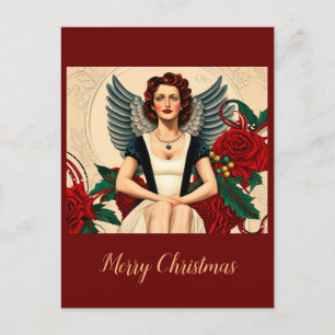 Christmas 1940's Angel Postcard