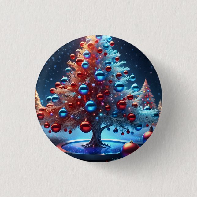 Christmas 1 - 002 inch round button (Front)