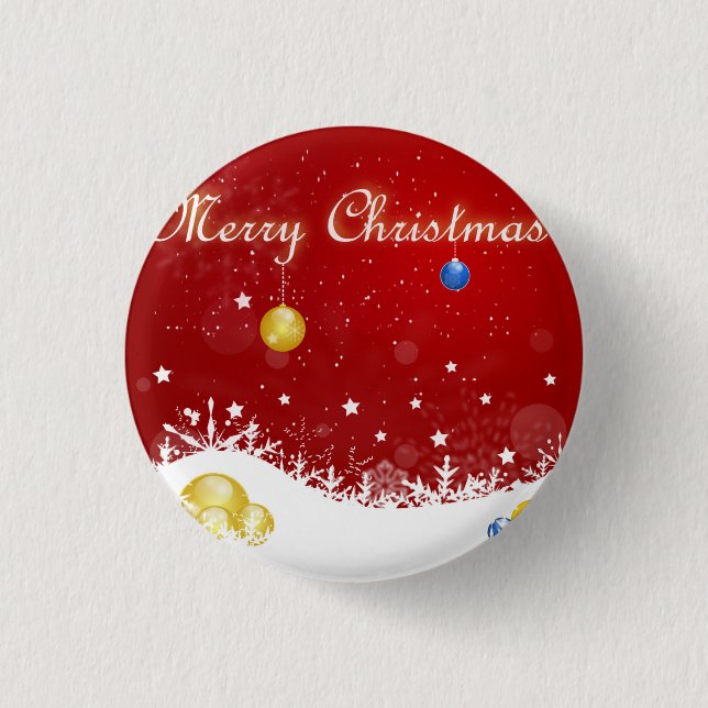 Christmas 1 Inch Round Button (Front)