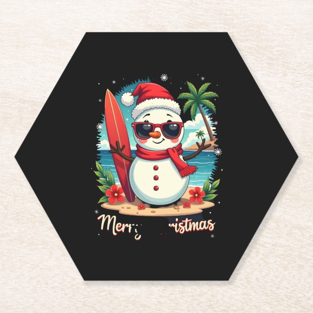 christmas (1) paper coaster (Front)