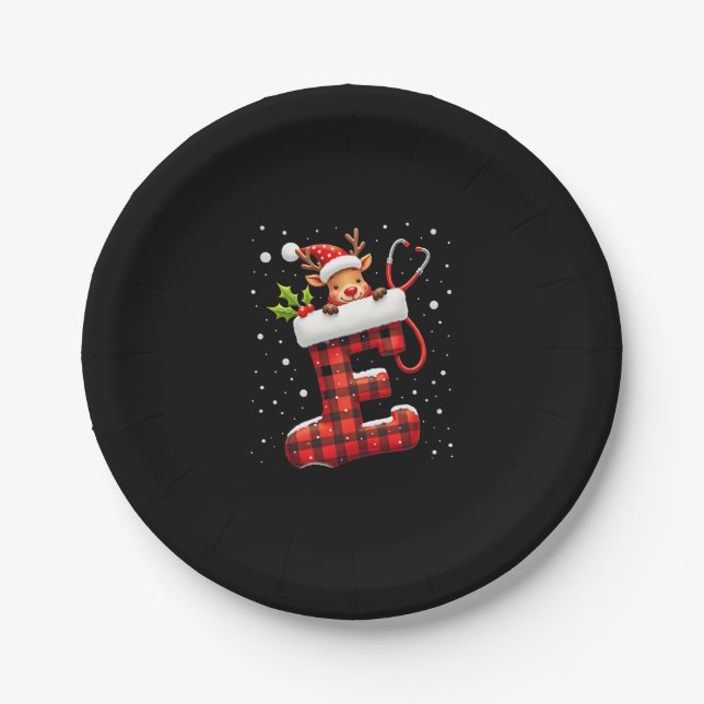 Christmas (1) paper plate (Front)