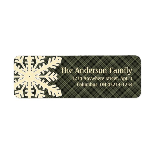 Christmas 1 : Snowflake 5 Return Address Labels
