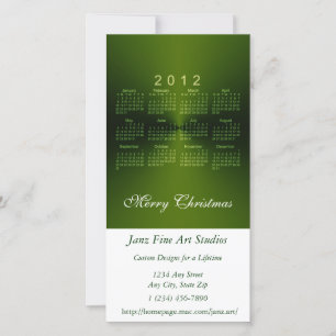 Christmas 2012 Calendar Holiday Card