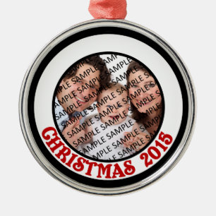 Christmas 2015 Commemorative Photo Round Ornament