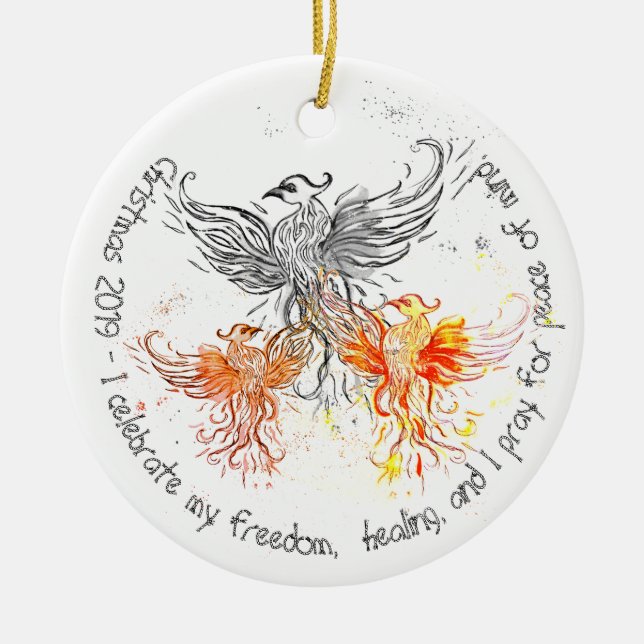 Christmas 2019 - 365 I thrive - Ceramic Ornament (Front)