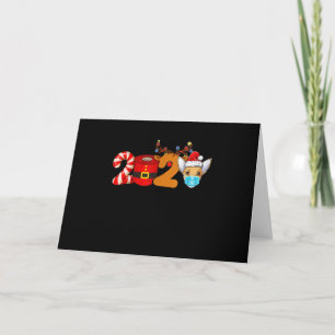 christmas 2020 chihuahua lover mask toilet paper holiday card