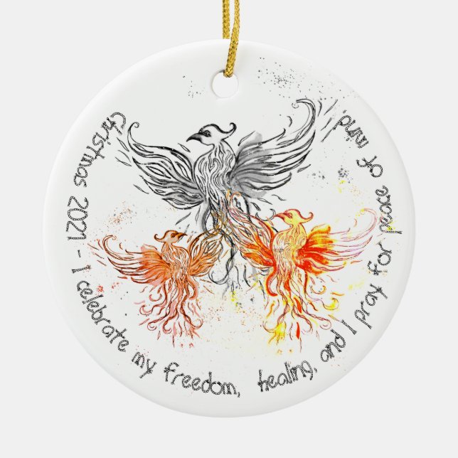 Christmas 2021- Ceramic Ornament (Front)