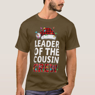 Christmas 2021 Leader Of The Cousin Crew Buffalo R T-Shirt