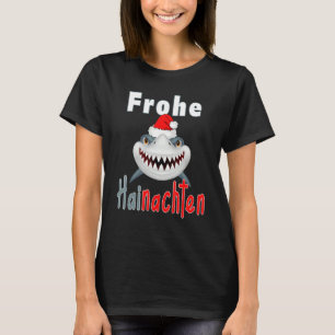 Christmas 2021 Merry Hainachten Grinsender Shark T-Shirt