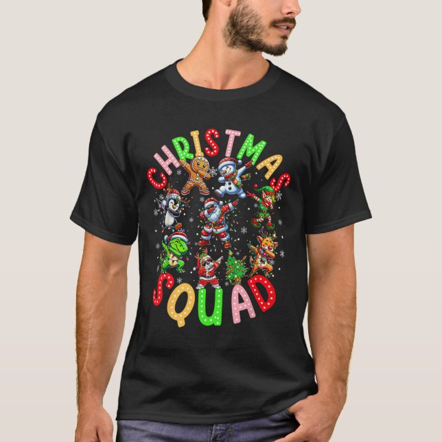 Christmas 2024 Team Santa Elf Squad Xmas Matching  T-Shirt (Front)