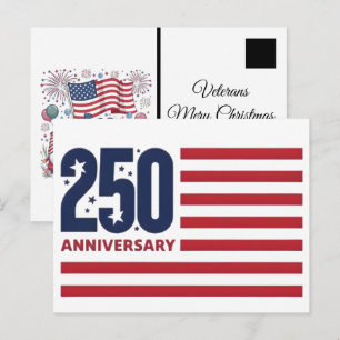 Christmas 2025 During Americas Semiquincentennial Postcard