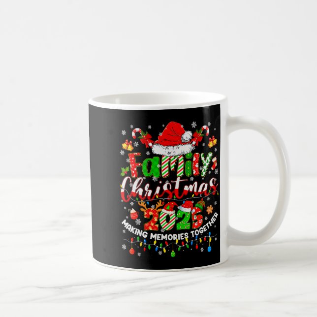 Christmas 2025 Pajamas Pjs Family Matching Outfit  Coffee Mug (Right)
