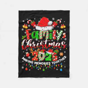 Christmas 2025 Pajamas Pjs Family Matching Outfit Fleece Blanket