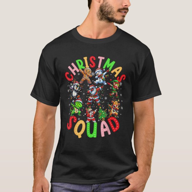 Christmas 2025 Team Santa Elf Squad Xmas Matching  T-Shirt (Front)