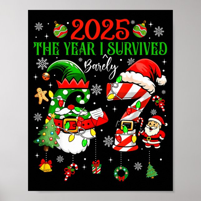 Christmas 2025 The Year I Barely Survived Six Seve Poster (Front)