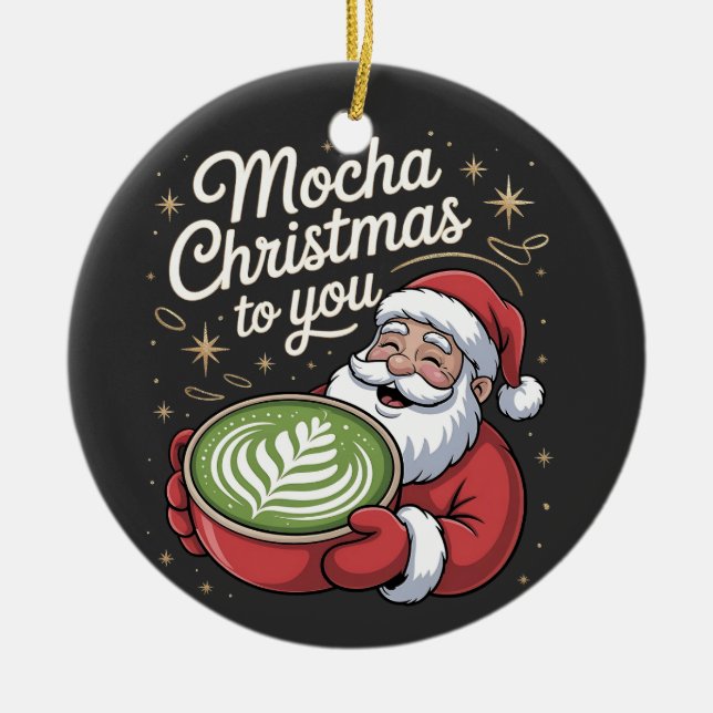 christmas 2026,  ceramic ornament (Front)