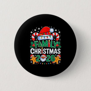 Christmas 2026 Family Matching Xmas Team Santa Squ 2 Inch Round Button