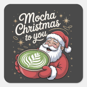 christmas 2026, square sticker