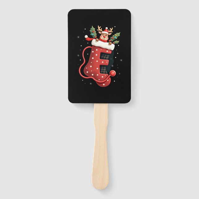 Christmas (2) hand fan (Front)
