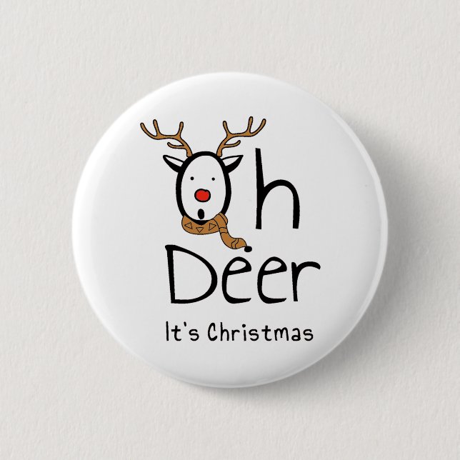 Christmas 2 Inch Round Button (Front)