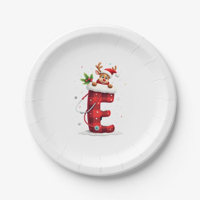 Christmas (2) paper plate (Front)