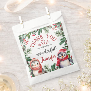 Christmas 2nd Birthday Winter Cute  Favour Bag