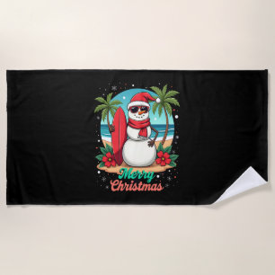 christmas (3) beach towel