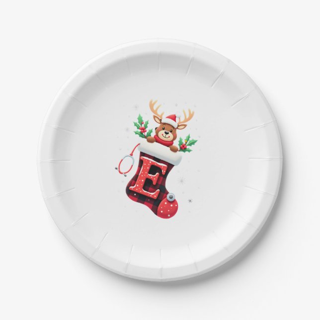 Christmas (3) paper plate (Front)