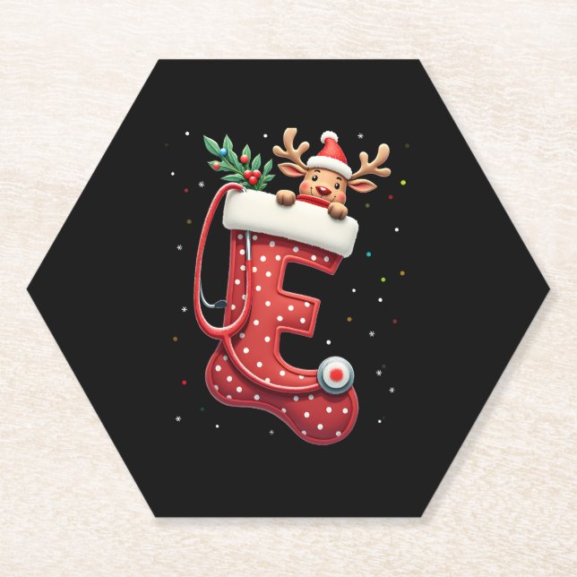Christmas (4) paper coaster (Front)