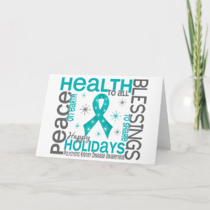 Christmas 4 PKD Snowflakes Holiday Card