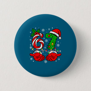 Christmas 67 Candy Cane Six Seven Meme Lights Sant 2 Inch Round Button