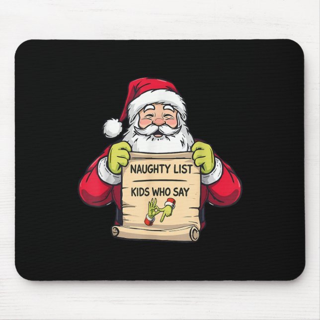 Christmas 67 Funny Santa 67 Six Seven 6 7 Meme Cus Mouse Pad (Front)