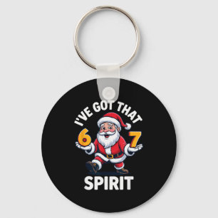 Christmas 67 Funny Xmas Six Seven Ugly Sweater 6-7 Keychain