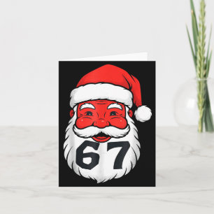 Christmas 67 Meme Design Funny Six Seven Hands 6 7 Card