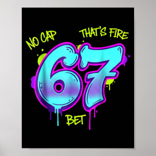 Christmas 67 Meme Design Funny Six Seven Hands 6 7 Poster