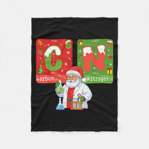Christmas 67 Meme Science Chemistry Humor Periodic Fleece Blanket