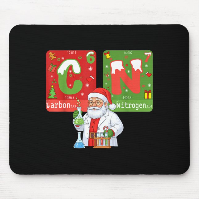 Christmas 67 Meme Science Chemistry Humor Periodic Mouse Pad (Front)