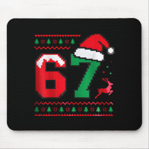 Christmas 67 Ugly Sweater Number 67 Design  Mouse Pad