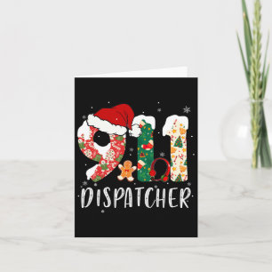 Christmas 911 Dispatcher  Card