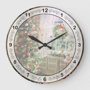 Christmas - A Japanese Christmas Large Clock