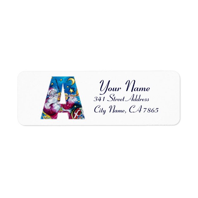 CHRISTMAS A LETTER / INSPIRED SANTA MONOGRAM (Front)