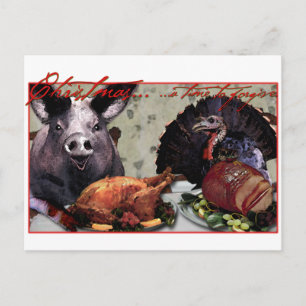 Christmas... a time to forgive. holiday postcard