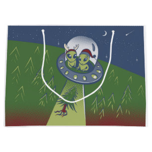 Christmas abduction large gift bag