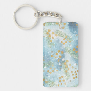 Christmas Abstract Art Keychain