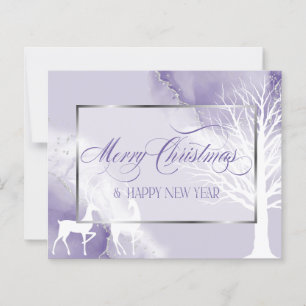 Christmas Abstract Budget Purple Winter Tree