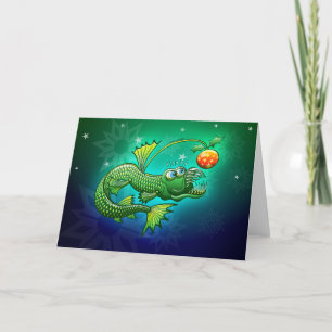 Christmas Abyssal Angler Fish Holiday Card