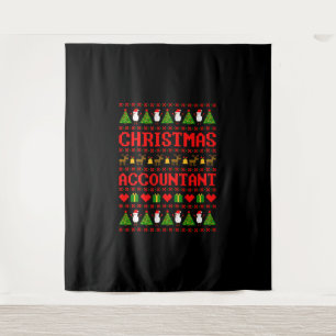 Christmas Accountant Tapestry