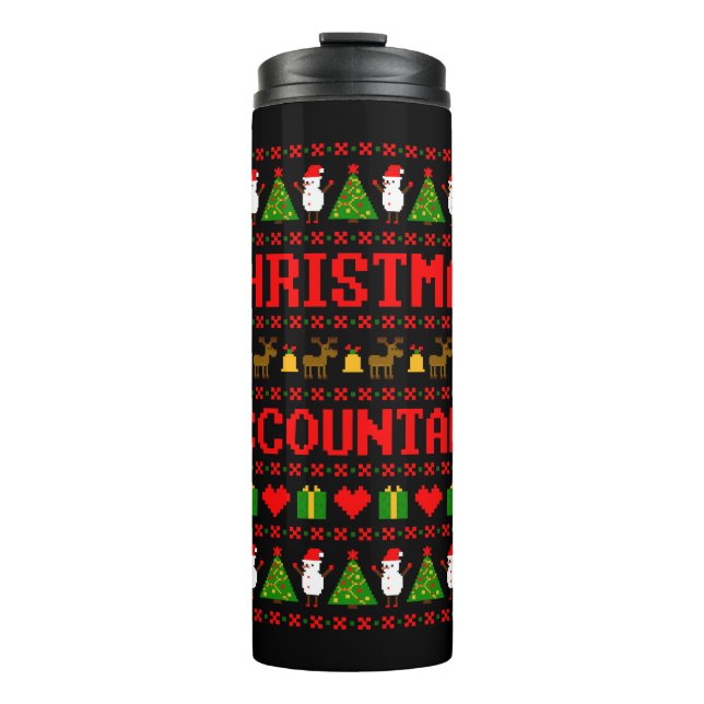 Christmas Accountant Thermal Tumbler (Front)
