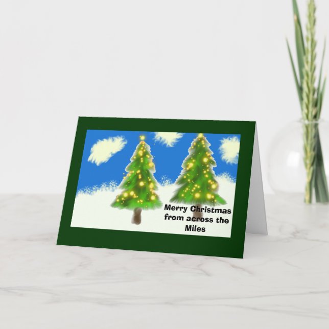 Christmas across the miles holiday card (Front)